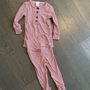 Lou lou & company gentry red stripe ribbed set